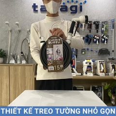 Bộ cuộn vòi tưới cây treo tường 15m Takagi R115CG – Gọn gàng, tiện lợi, dây chống xoắn