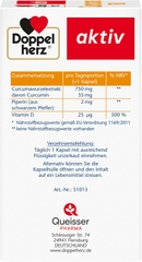 Doppelherz Curcuma 750 Đức – Viên Uống Tinh Chất Nghệ Curcumin + Vitamin D3, Hộp 30 Viên