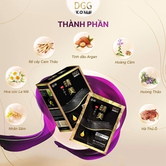 Dầu Gội Phủ Bạc Thảo Dược Komi Nhật Bản (Hộp 10 Gói x 25ml) – Phủ Bạc Tự Nhiên Chỉ Sau 5 Phút