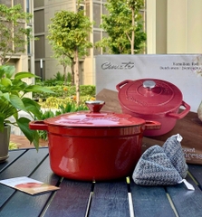 Nồi Gang Ciwete 24cm Dutch Oven – Nồi Gang Tráng Men Cao Cấp
