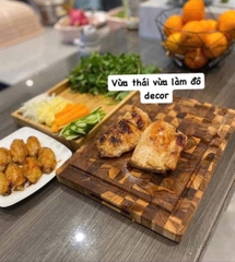 Thớt Gỗ Teak Nhật Bản Chính Hãng – Chống Khuẩn, Bền Đẹp Tự Nhiên