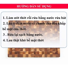 Thớt Gỗ Teak Nhật Bản Chính Hãng – Chống Khuẩn, Bền Đẹp Tự Nhiên