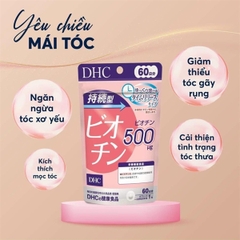 Viên uống biotin ngăn rụng tóc DHC Sustained Release Biotin