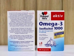 Viên uống dầu cá OMEGA-3 SEEFISCHÖL 1000 DOPPELHERZ