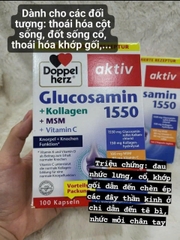 Viên Uống Glucosamin Doppelherz 1550 + MSM + Collagen + Vitamin C – Bổ Khớp Hiệu Quả Từ Đức