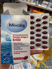 Viên Uống Omega-3 Nhuyễn Thể Mivolis Premium Omega-3 Krill Oil – Bí Quyết Bảo Vệ Tim Mạch & Não Bộ Từ Tự Nhiên