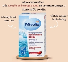 Viên Uống Omega-3 Nhuyễn Thể Mivolis Premium Omega-3 Krill Oil – Bí Quyết Bảo Vệ Tim Mạch & Não Bộ Từ Tự Nhiên