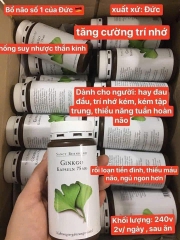 Viên Uống Bổ Não Ginkgo Kapseln Sanct Bernhard 120 viên – Hỗ Trợ Tuần Hoàn Máu Não, Cải Thiện Trí Nhớ