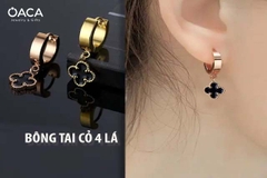 Nâng tầm phong cách với bông tai cỏ 4 lá độc đáo
