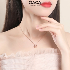 Dây chuyền bạc mạ vàng đuôi cá heo ngọc trai may mắn