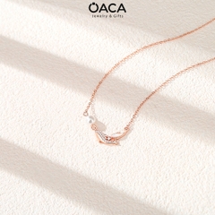 Dây chuyền Bạc nữ Cá Voi tự do ngọc trai