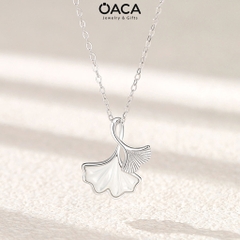 Dây chuyền bạc nữ Lucky gắn xà cừ tinh tế