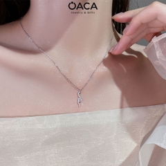 Dây chuyền bạc nữ Snake Eyes Green huyền bí