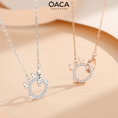 Dây chuyền bạc Rồng Artabotrys dễ thương đá CZ