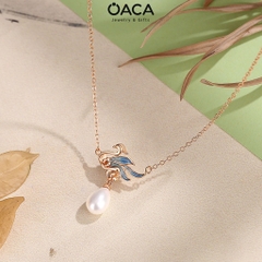 Dây chuyền bạc Phượng Hoàng cưỡi mây Ngọc Trai