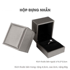 Hộp đựng trang sức bọc da PU lót nhung cao cấp