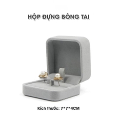 Hộp đựng trang sức nhung nỉ cao cấp