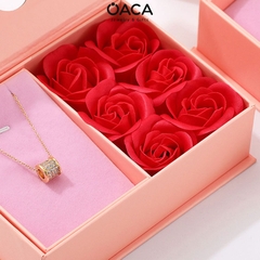 Hộp quà tặng đựng bộ trang sức hoa hồng Forever Love