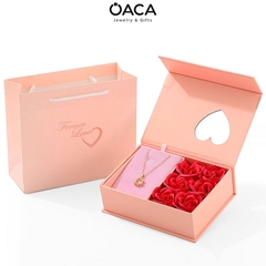 Hộp quà tặng đựng bộ trang sức hoa hồng Forever Love