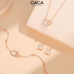 Lắc tay bạc Rồng Artabotrys dễ thương đá CZ