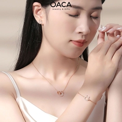 Lắc tay bạc Rồng Artabotrys dễ thương đá CZ