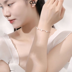 Lắc tay bạc Spring charm hoa đào xinh xắn