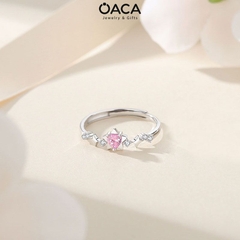 Nhẫn đôi bạc mạ vàng Lucky Star đá CZ