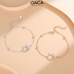 Lắc tay bạc Rồng Artabotrys dễ thương đá CZ