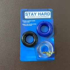 Vòng trơn đeo dương vật Stay Hard 3 màu