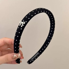 Cài Tóc Xốp Bóng Bản 1.5cm Đính Charm Chấm Bi 16347