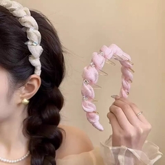 Cài Tóc Bám Chân Tóc Voan Đính Hạt Đá 16802