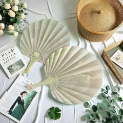 Quạt Nhựa Cầm Tay Xanh Lá Trung Hoa 15571