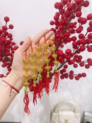 Set 10 Dây Liễng Nhựa Thỏi Vàng Trang Trí Tết 16641