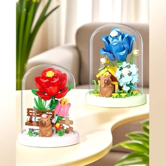 Mô Hình Lego 3D Lắp Ráp Hoa Lồng Kính Capybara 16062