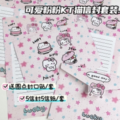 Set Phong Bì Và Giấy Viết Thư In Hình Dễ thương 3079