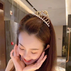 Kẹp Tóc Sắt Vương Miện Đính Ngọc 8976