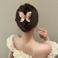 Kẹp Tóc Bướm Màu Xà Cừ 6.5*6.5cm Thời Trang 12822
