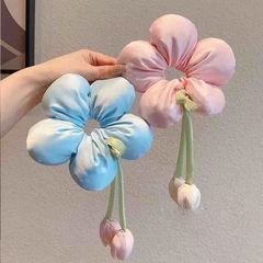 Cột Tóc Hình Bông Hoa Kiểu Phao Loại Lớn Đính Hoa Tulip 15478