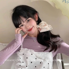Cột Tóc Vải Scrunchies Vải Dạng Vuông Đủ Mẫu 15345