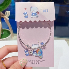 Vòng Tay Xoắn Điều Chỉnh Gắn Charm Hoạt Hình 13598