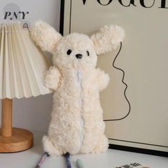 Túi Đựng Bút Lông Mịn Hình Thú Cún Lông Xù Tai Dài 16688