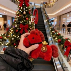 Móc Khoá Gấu Bông Chú Ngựa Đeo Vàng 16586