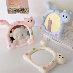 Gương Để Bàn Hình Mèo Vẫy Đuôi Chấm Bi 16441