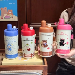 Bình Giữ Nhiệt Vacuum Cup 600ml Đủ mẫu Kèm Quai Dẻo 17577