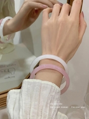 Vòng Cong Mã Não Giả Đá Thời Trang- Dày 15566