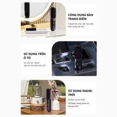 Lược Điện Chải Duỗi Tóc Ion Âm Không Dây 3 Mức Nhiệt 160-200 16831