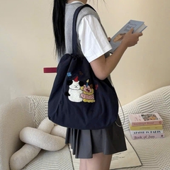 Túi Tote Thêu Nổi Dây Rút Hàng Đẹp 17500