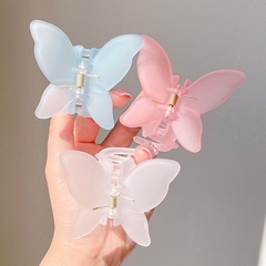 Kẹp Tóc Bướm Màu Thạch/ Gradient Thời Trang Nhám 12786