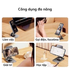 Giá Đỡ Điện Thoại Kim Loại Xoay 360° Cứng Cáp 15565