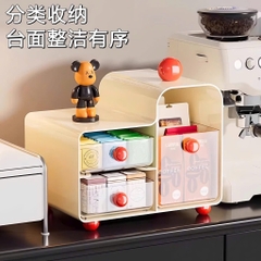 Kệ Đựng Đồ 3 Ngăn Kéo Nút Tròn Màu 17315
